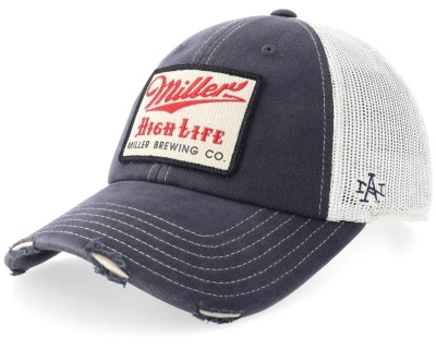 Kasket - American Needle Miller High Life Trucker (blå/hvid)