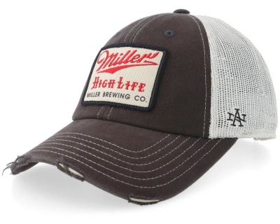 Kasket - American Needle Miller High Life Trucker (mørkegrå/hvid)
