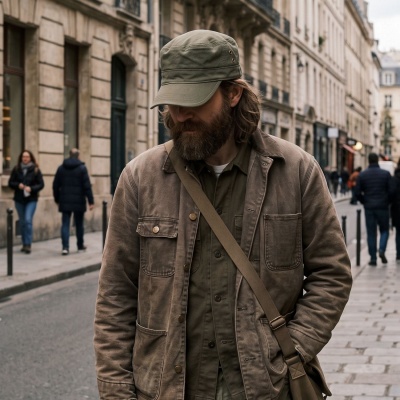 Sixpence / Flat cap - Gårda Army Cap (grøn)