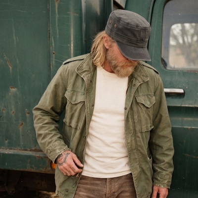 Sixpence / Flat cap - Gårda Viper Army Cap (sort)