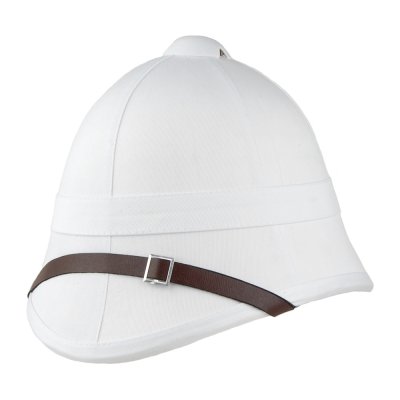 Hatte - British Pith Helmet (hvid)