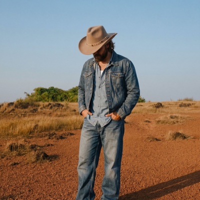 Hatte - Gårda Bowmont Crushable Wool felt Western hat (greige)
