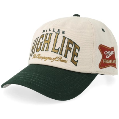 Kasket - American Needle Miller High Life Roscoe Cap (offwhite/grøn)