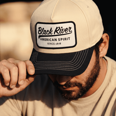 Kasket - Black River Sedona Cotton Snapback (creme/sort)