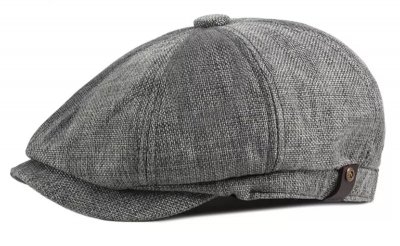 Sixpence / Flat cap - Gårda Granton Newsboy Cap (mørkegrå)