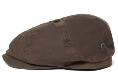 Sixpence / Flat cap - Jaxon Hats British Millerain Waxed Cotton Flat Cap (brun)