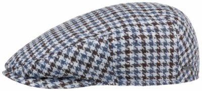 Sixpence / Flat cap - Stetson Kent Silk/Virgin Wool (blå)
