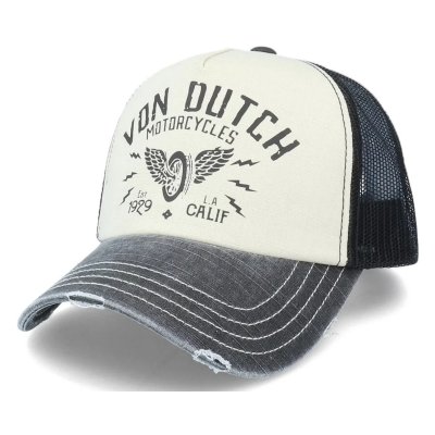 Kasket - Von Dutch Crew 2 Trucker (hvid/sort)