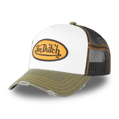 Kasket - Von Dutch Oval Patch Sum Trucker (sort/hvid/grøn)