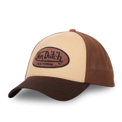 Kasket - Von Dutch Oval Patch Trucker (brun/beige)