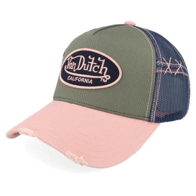 Kasket - Von Dutch Oval Patch Trucker (pink/multi)