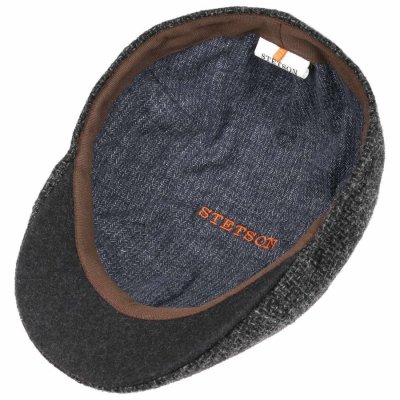 Sixpence / Flat cap - Stetson Texas Wool (antracit)