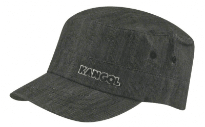Sixpence / Flat cap - Kangol Denim Army Cap (sort)