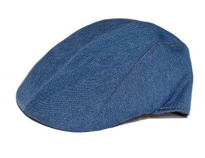 Gubbkeps / Flat cap - Gårda Denim (blå)