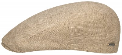 Sixpence / Flat cap - Stetson Driver Cap Linen (beige)