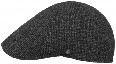 Sixpence / Flat cap - Stetson Texas Wool Rough (antracit)