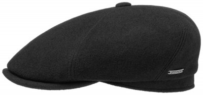 Sixpence / Flat cap - Stetson Gaines Wool/Cashmere (sort)