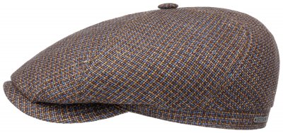 Sixpence / Flat cap - Stetson 6-panel Wool/Linen Flat cap (blå)