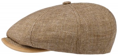 Sixpence / Flat cap - Stetson Annona Linnen Cap (brun)
