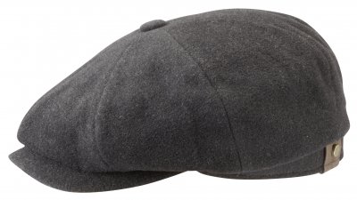 Sixpence / Flat cap - Stetson Hatteras Wool/Cashmere (mørkegrå)