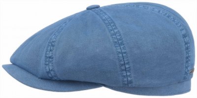 Sixpence / Flat cap - Stetson Hatteras Cotton Dye (blå)