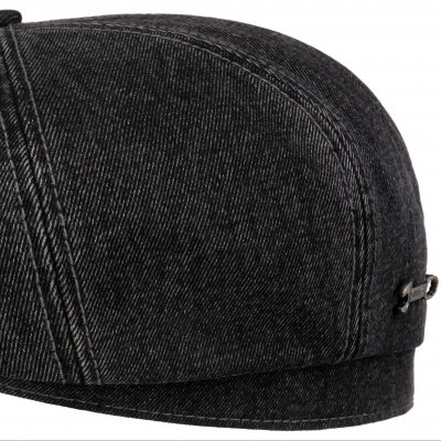 Sixpence / Flat cap - Stetson Hatteras Denim Garage Theme (sort)