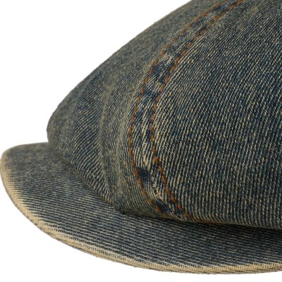 Sixpence / Flat cap - Stetson Hatteras Denim (blå)
