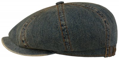 Sixpence / Flat cap - Stetson Hatteras Denim (blå)