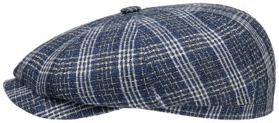 Sixpence / Flat cap - Stetson Driver Cap Linen/cotton
(blå-multi)