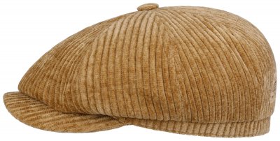 Sixpence / Flat cap - Stetson Hatteras Corduroy Jersey Newsboy Cap (beige)