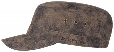 Sixpence / Flat cap - Stetson Army Cap Pigskin (brun)