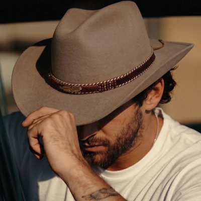 Hatte - Gårda Toquerville Crushable Wool felt Western hat (beige)