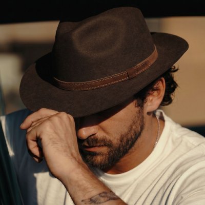 Hatte - Gårda Tropea Fedora Wool Hat (brun)
