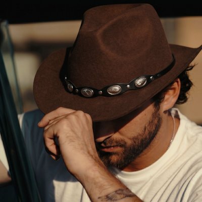 Hatte - Gårda Pueblo Cowboy (brun)