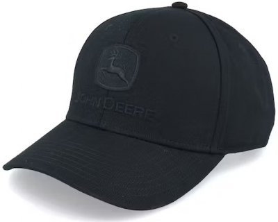 Cap - John Deere Blackout Full Twill Cap (sort)