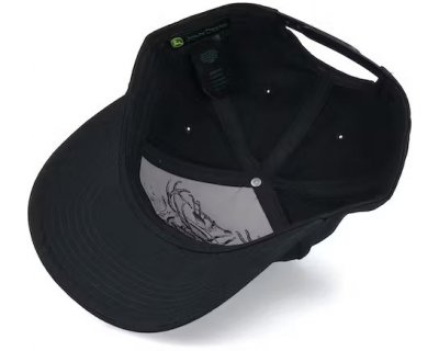 Cap - John Deere Blackout Full Twill Cap (sort)