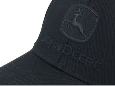 Cap - John Deere Blackout Full Twill Cap (sort)
