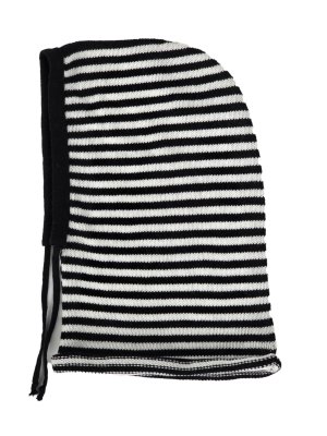 Balaclava - Gårda Valloire Striped Wool Mix Balaclava (sort/hvid)