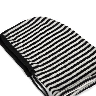 Balaclava - Gårda Valloire Striped Wool Mix Balaclava (sort/hvid)