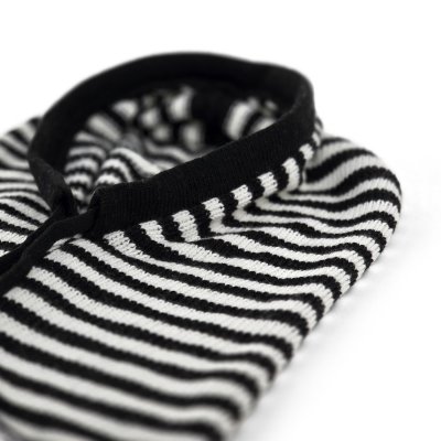 Balaclava - Gårda Valloire Striped Wool Mix Balaclava (sort/hvid)