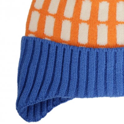 Hue børn - Gårda Lönneberga Beanie (orange/blå)