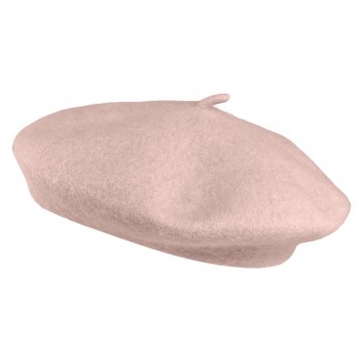 Baret - Gårda Annecy Wool Beret (bleg lyserød)