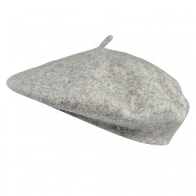 Baret - Gårda Annecy Wool Beret (lysegrå)