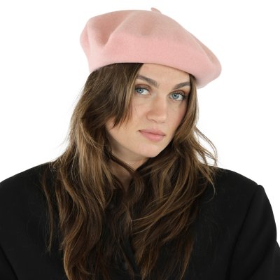 Baret - Gårda Annecy Wool Beret (bleg lyserød)