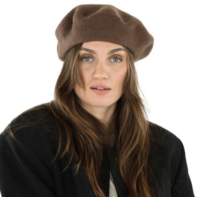 Baret - Gårda Annecy Wool Beret (kaffe)