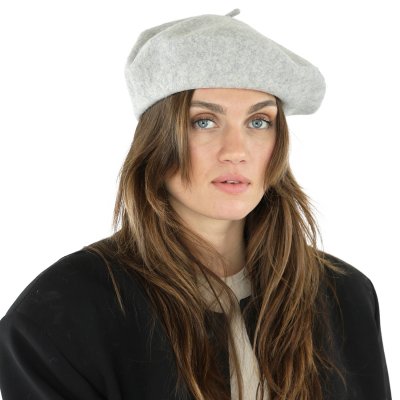 Baret - Gårda Annecy Wool Beret (lysegrå)