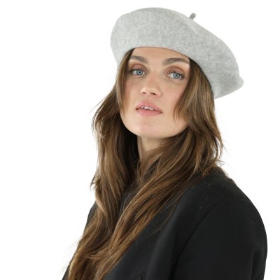 Baret - Gårda Annecy Wool Beret (lysegrå)