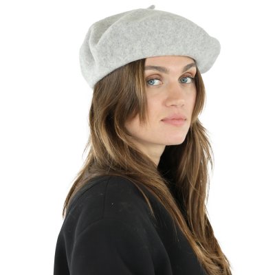 Baret - Gårda Annecy Wool Beret (lysegrå)