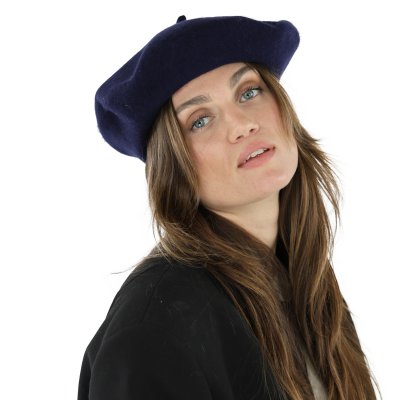 Baret - Gårda Annecy Wool Beret (marineblå)