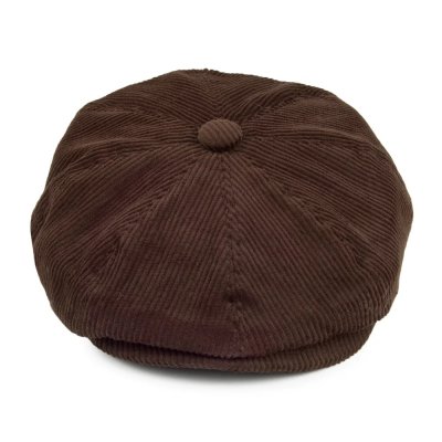 Sixpence / Flat cap - Jaxon Hats Corduroy Newsboy Cap (brun)